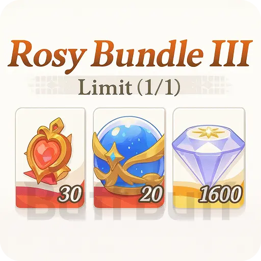 Rosy Bundle Ⅲ 1600 Dragon Crystals（1480+120）