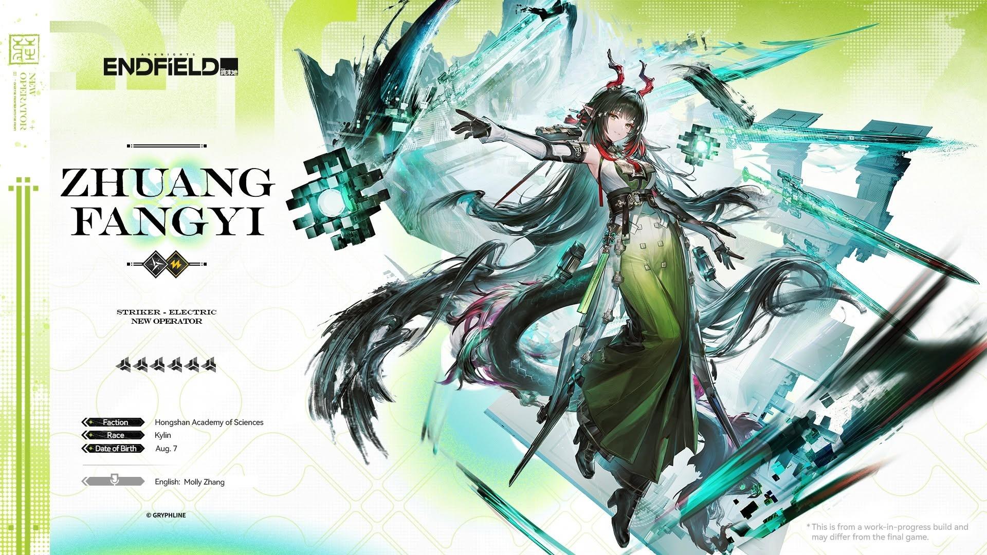 Zhuang Fangyi Build Guide: Weapons, Gear & Teams | Arknights: Endfield 1.3