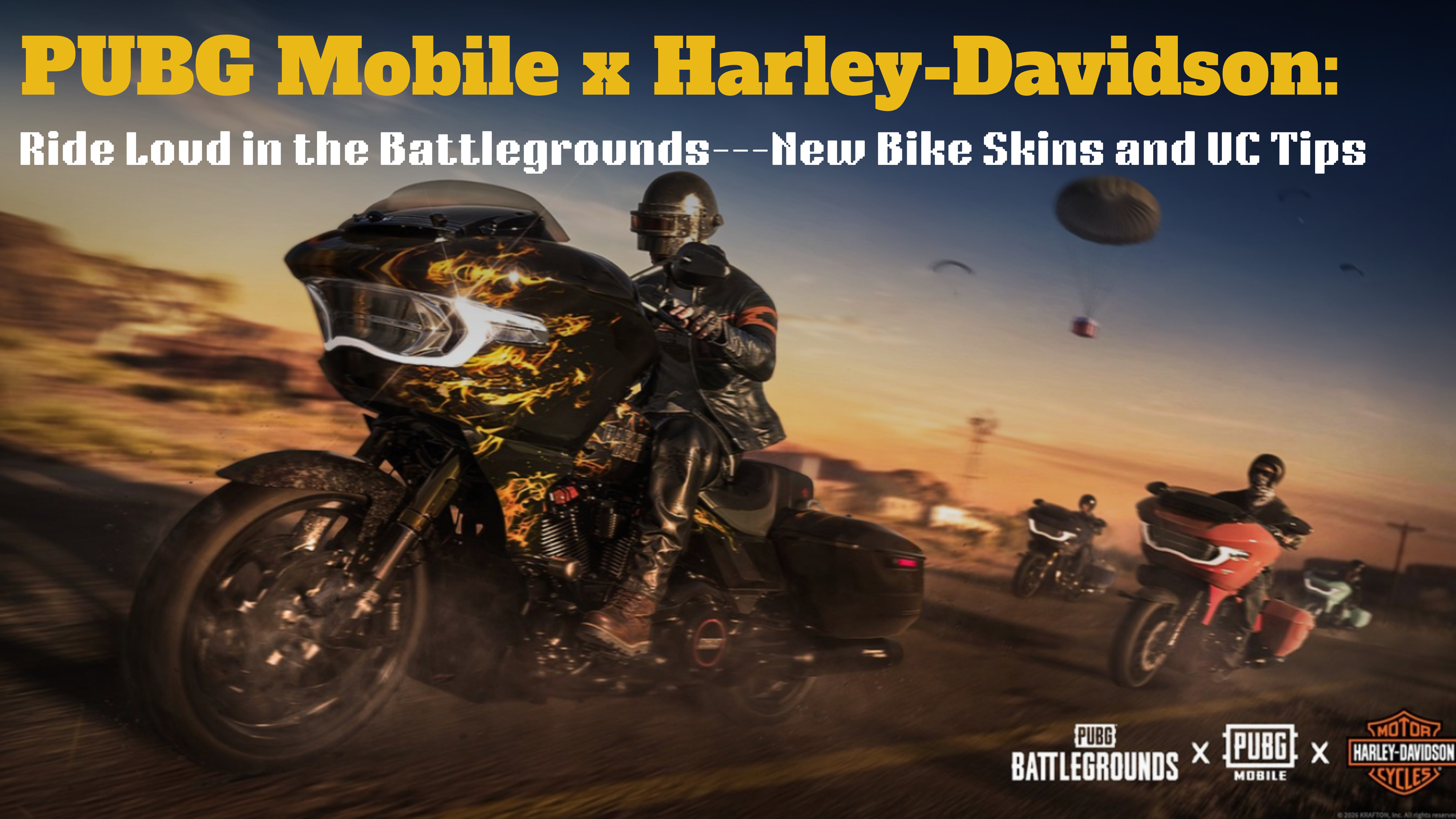 PUBG Mobile x Harley-Davidson: Ride Loud in the Battlegrouds—New Bike Skins and UC Tips