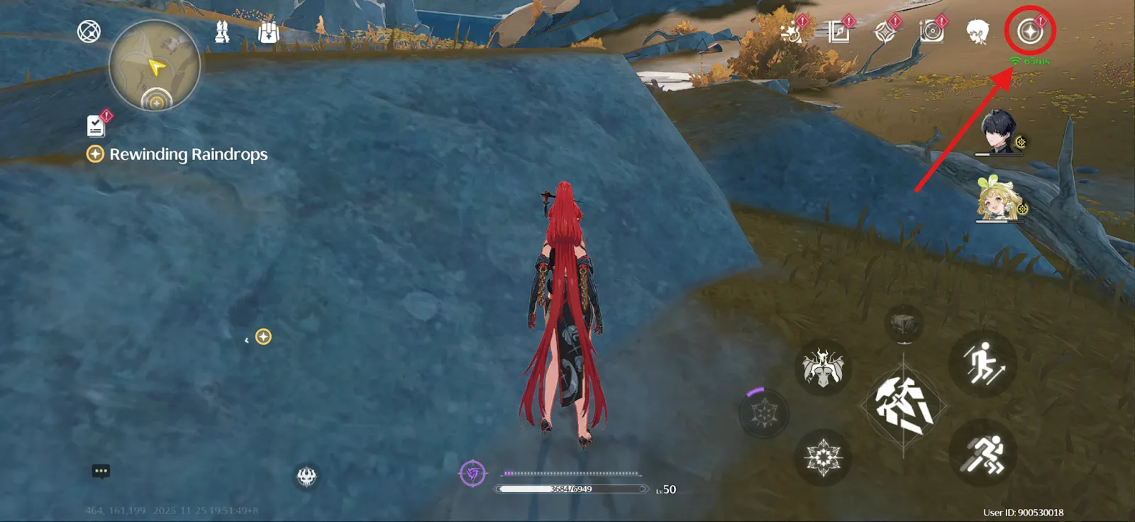 Tap the “Terminal” icon Tap the “Terminal” icon