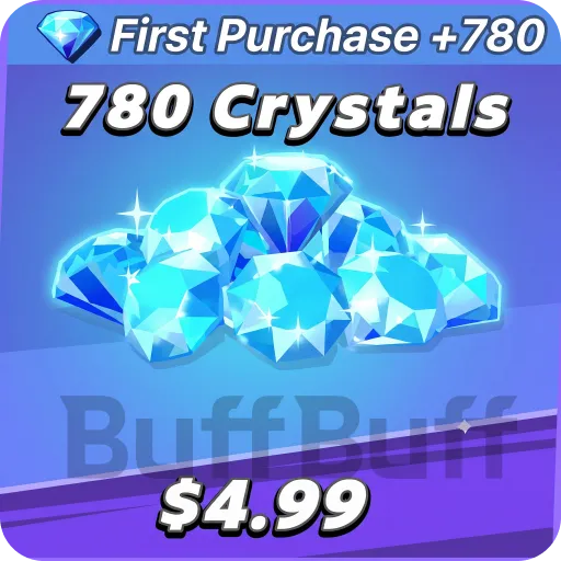 780 Crystals-1st Buy Double Bonus