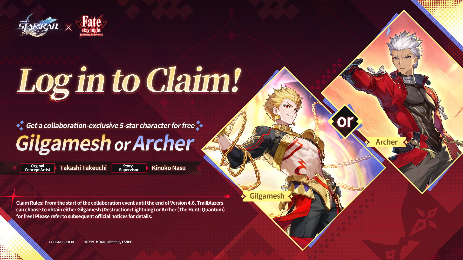 Honkai Star Rail 4.4 Banners: Himeko SP, Rin, Archer & Gilgamesh for free!