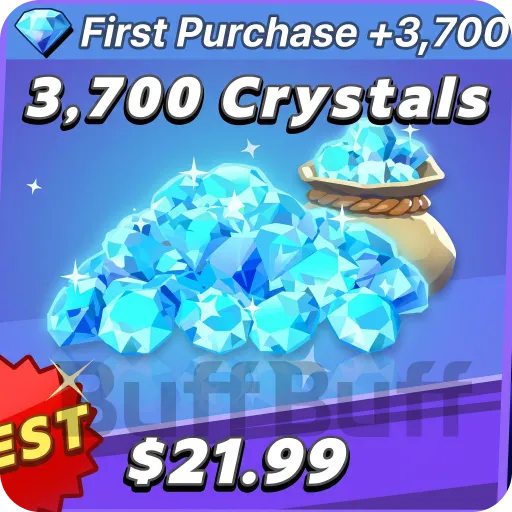 3700 Crystals-1st Buy Double Bonus