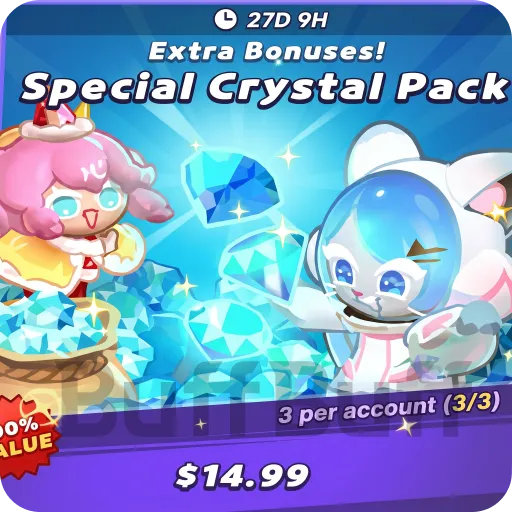 Extra Bonuses!Special Crystal Pack