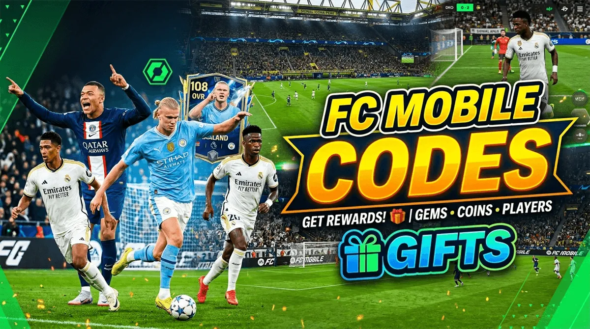 Новейшие коды FC MOBILE в Июнь 2026 года