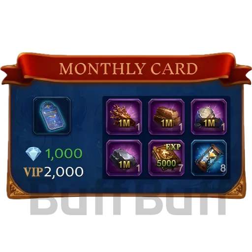 Monthly Card