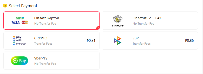 Select Payment