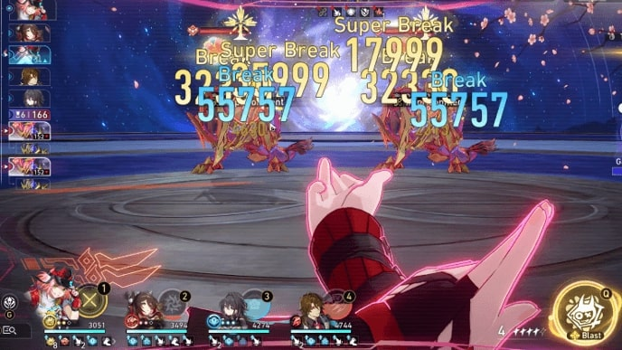 Alt Text: Knight 1 Battle Gameplay in Anomaly Arbitration 3.6