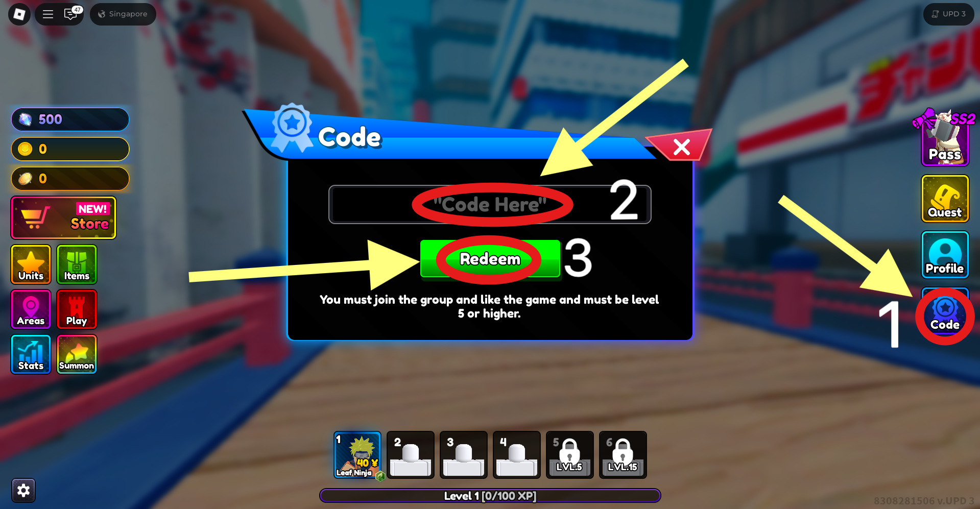 How to Redeem Codes in Anime Rangers X