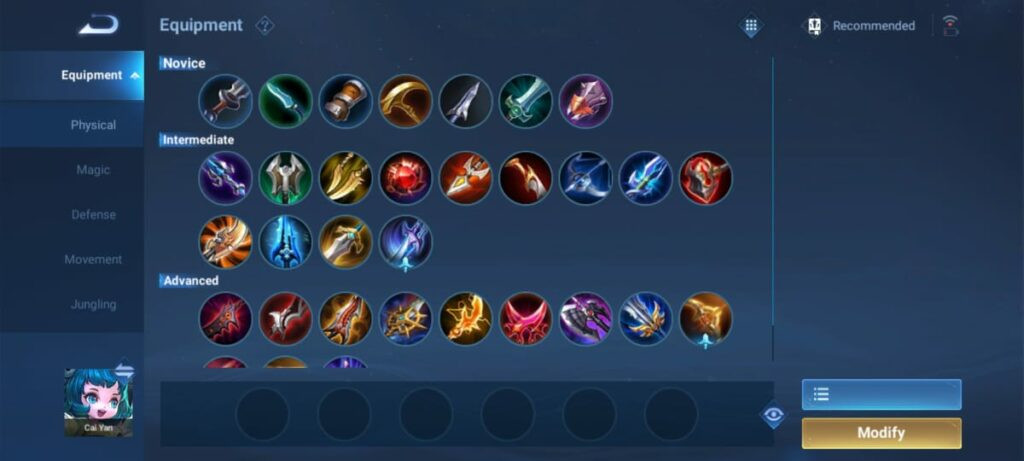 Honor of Kings Items Build