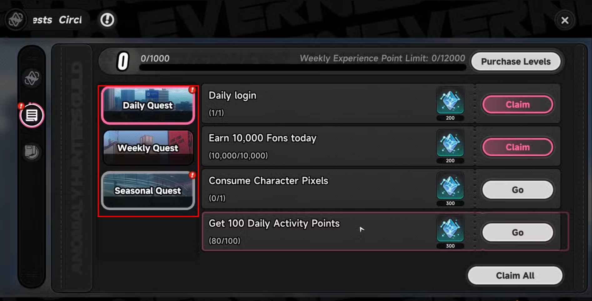NTE Tasks