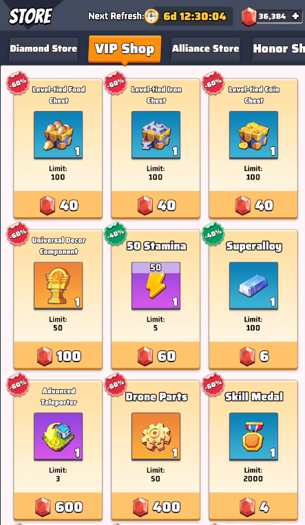 Last War Vip Shop