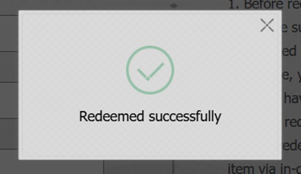  Tekan “Tukar”. Kalau kodenya valid, bakal muncul notifikasi sukses di halaman itu. 
