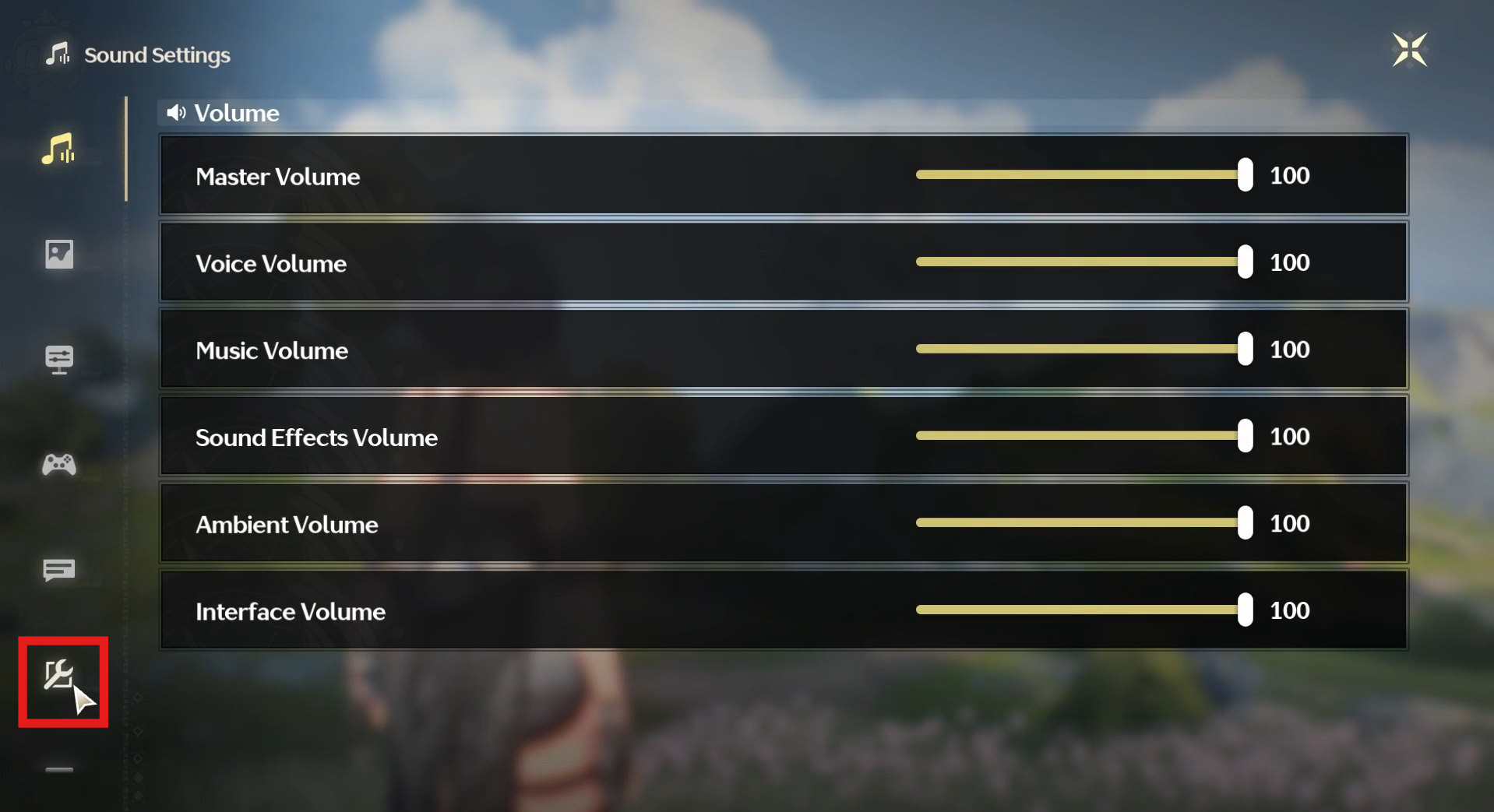 Na página de Configurações, selecione a última opção do menu à esquerda para abrir “Other Settings”.