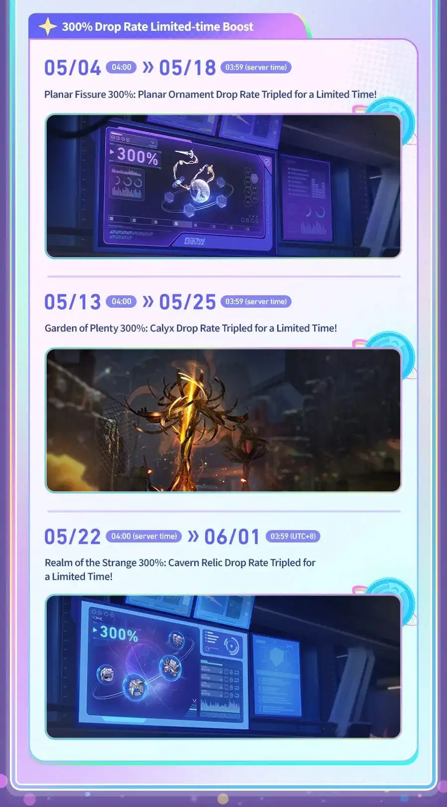 Honkai: Star Rail 4.2 Triple Drops in Relic and Calyx Events