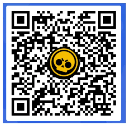 Código QR do Brawl Stars for Man with White Stuff on Face