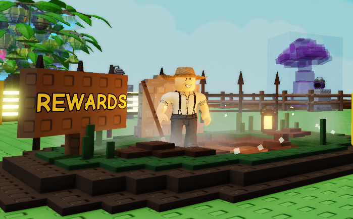 talk with grave digger in grow a garden