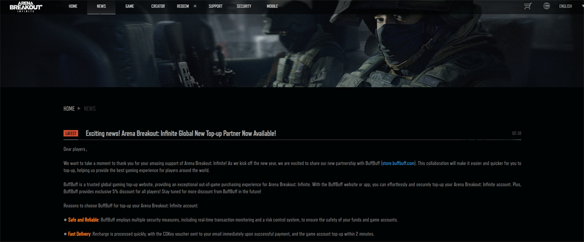 BuffBuff on Arena Breakout Infinite