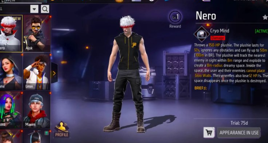 Nero from Free Fire OB51 New Update