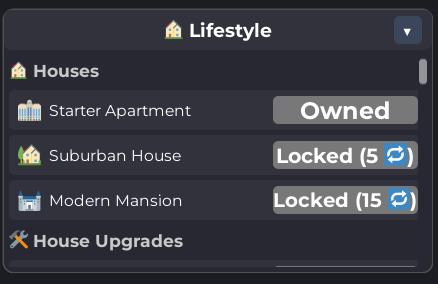 Houses in CashWars