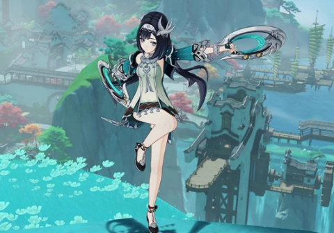 Alt Text: Dialyn with Her Weapon from ZZZ 2.4