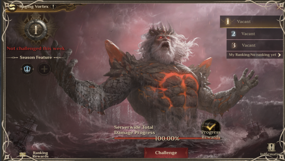 Rage Vortex and New Challenges