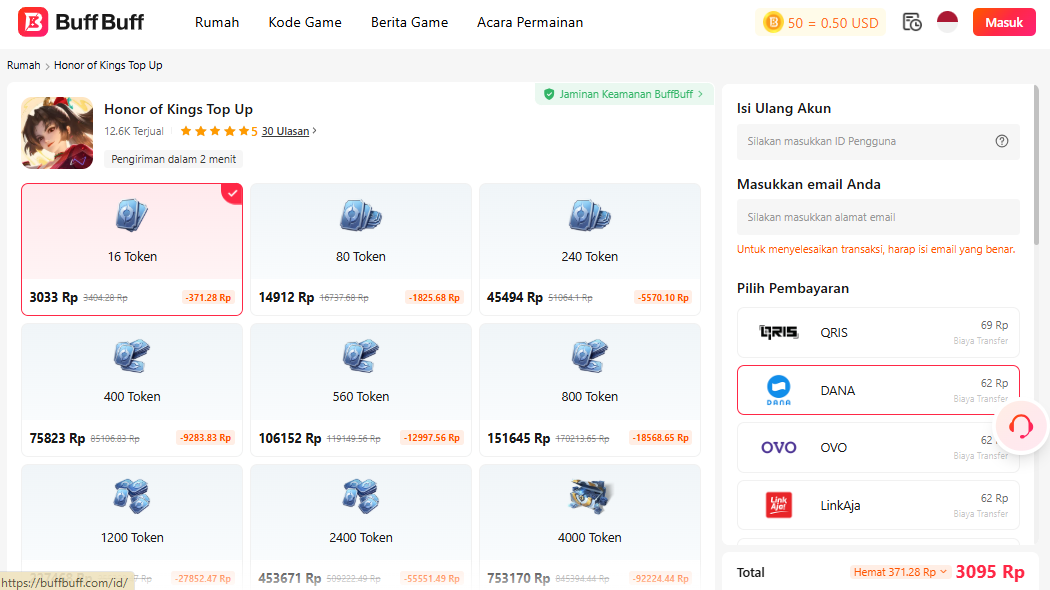Nggak Ada Kode yang Masih Aktif? Tenang, Kamu Bisa Top Up Instan di BuffBuff!