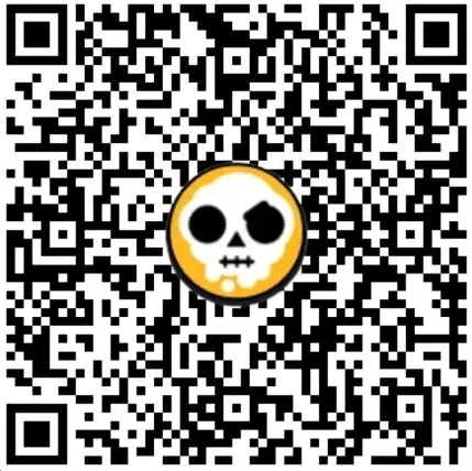 Código QR do Brawl Stars for White Spray Pin
