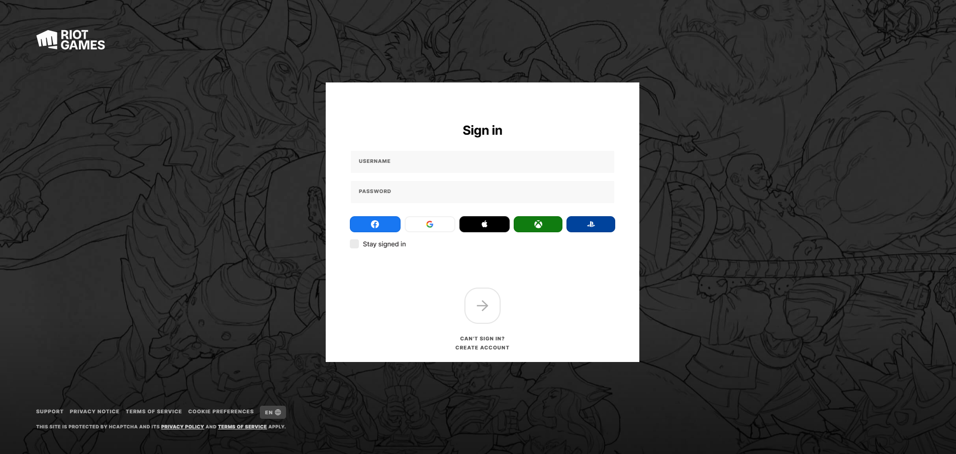 Confirm your Riot account