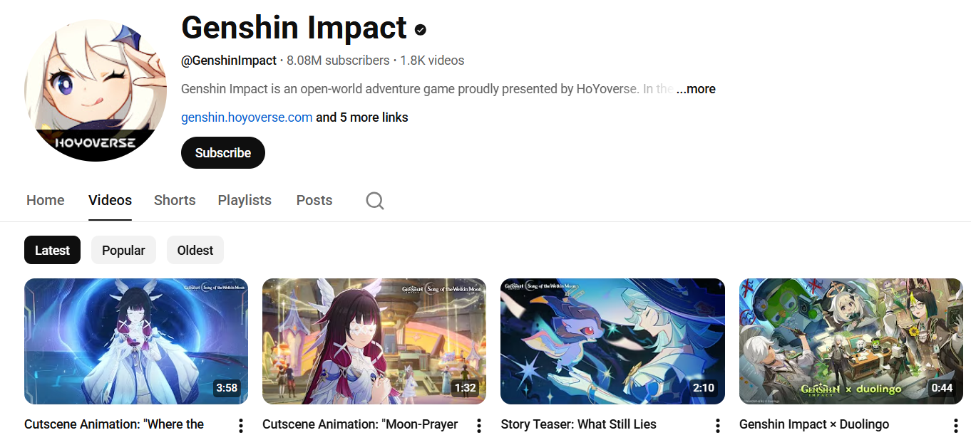 Official Twitch channel