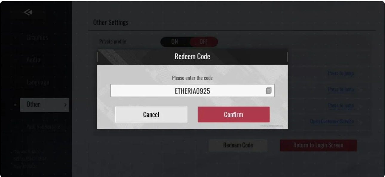 Insira um de nossos Erheria Restart codigos indicados