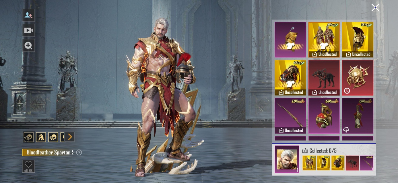Blood Feather Spartan set