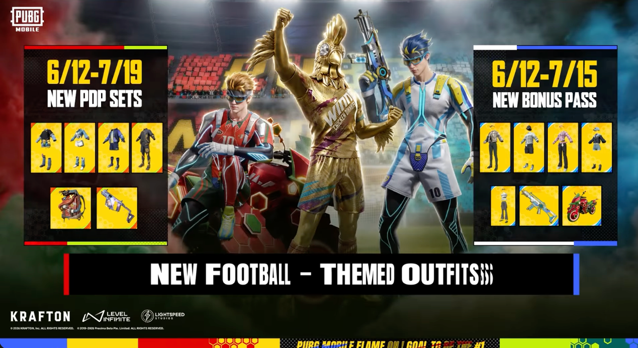 PUBG Mobile Football-Themed Outfits
