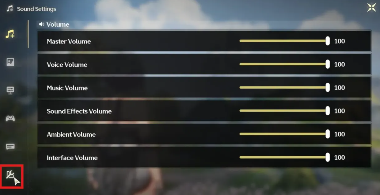 Other Settings Gear in Wuthering Waves Screen