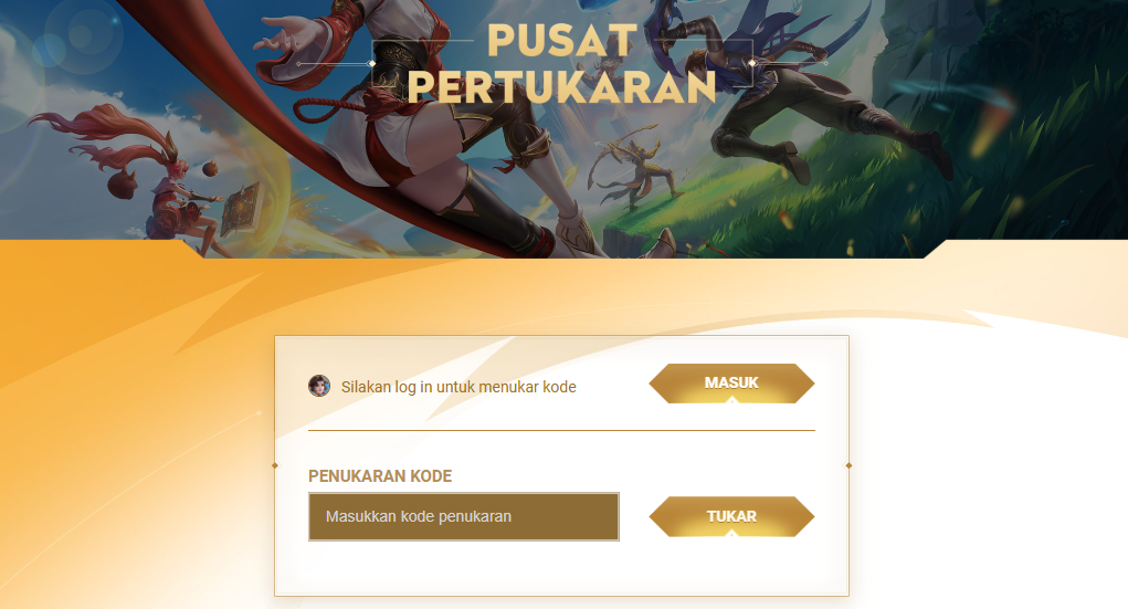 langkah-langkah redeem kode honor of kings lewat exchange center