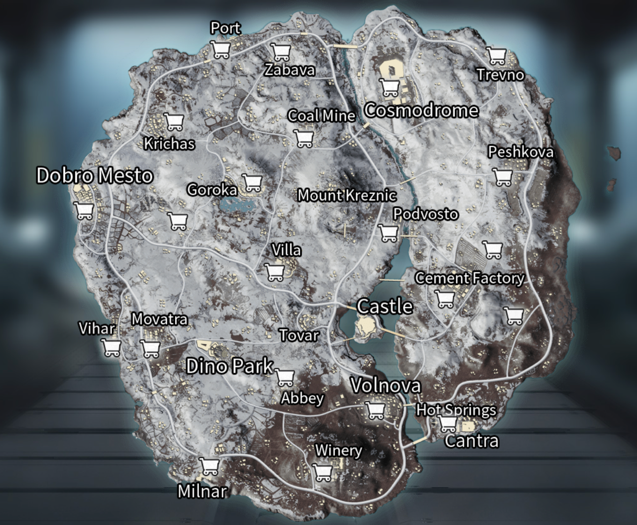 PUBG Mobile Vikendi Map Guide