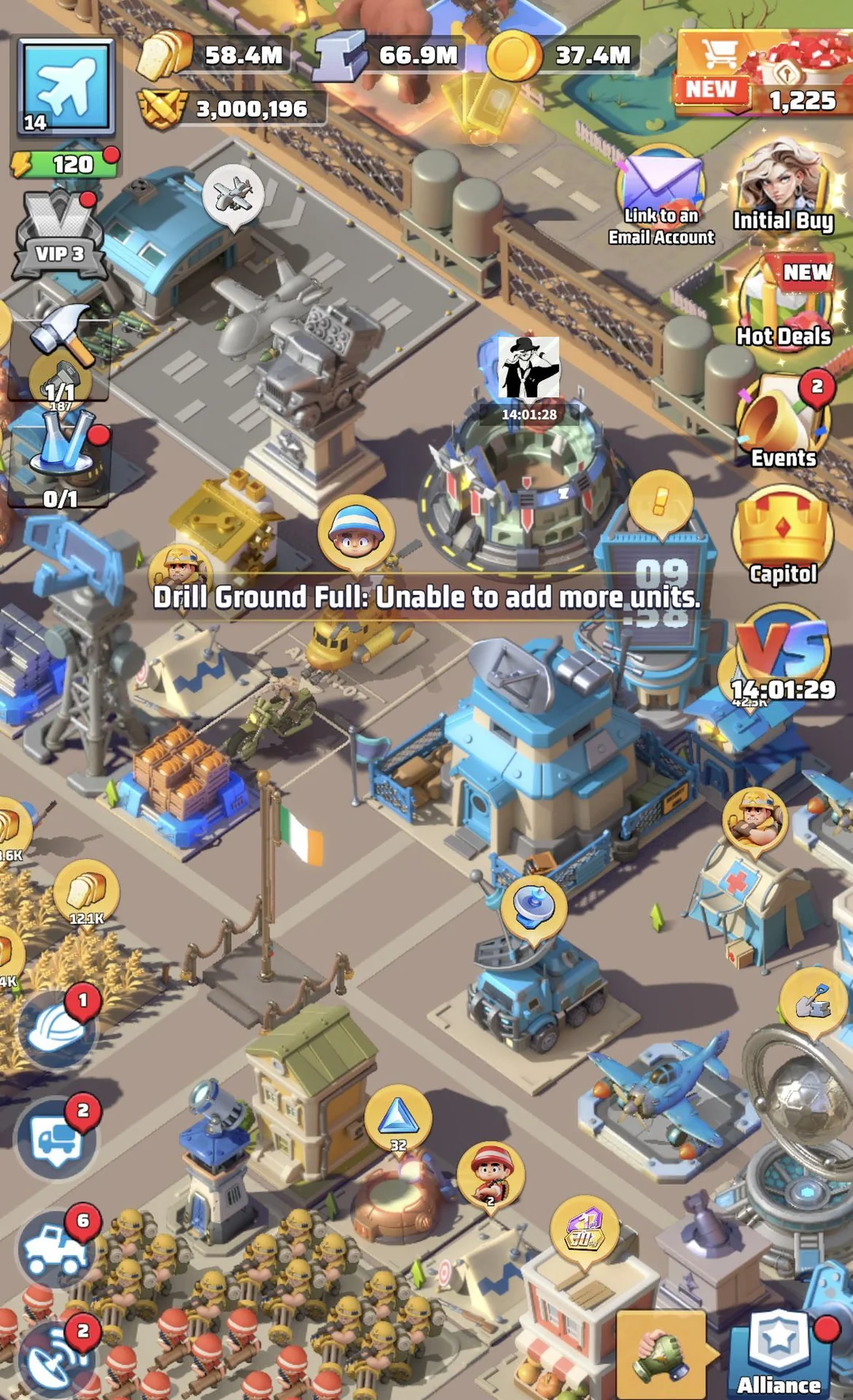 Rushing HQ without balanced development