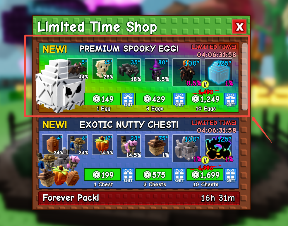 Premium Spooky Egg in Grow a Garden