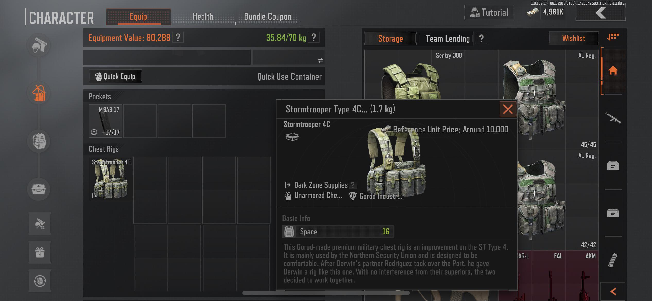 Arena Breakout Rig Armor