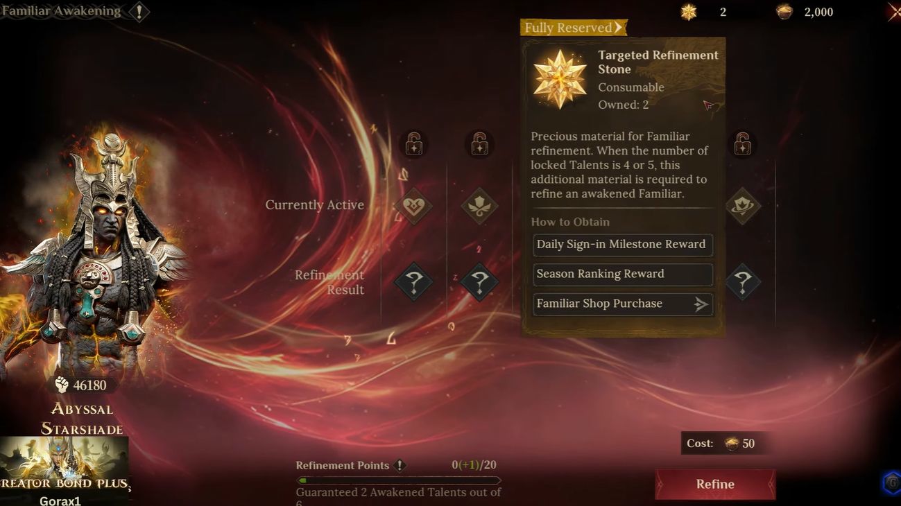 Refinement pity system