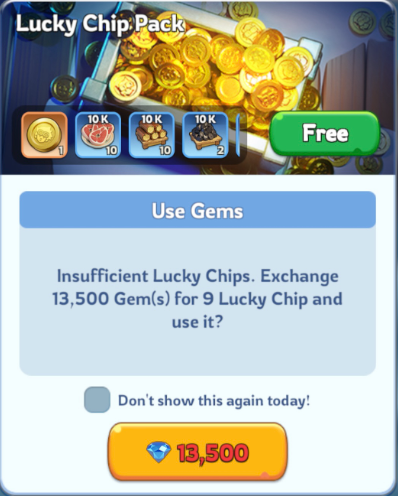 lucky chip pack