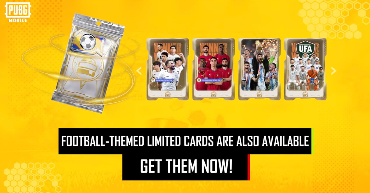 limited football-themed cards